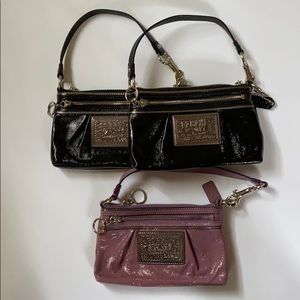 Coach (Poppy Line) purse in black & lavender
